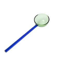 Cuillère en verre Vert / bleu