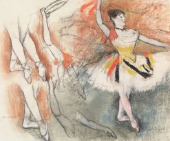 Danseuse espagnole et études de jambes, étude pour Danseuse au tambourin (toiles encadrées)