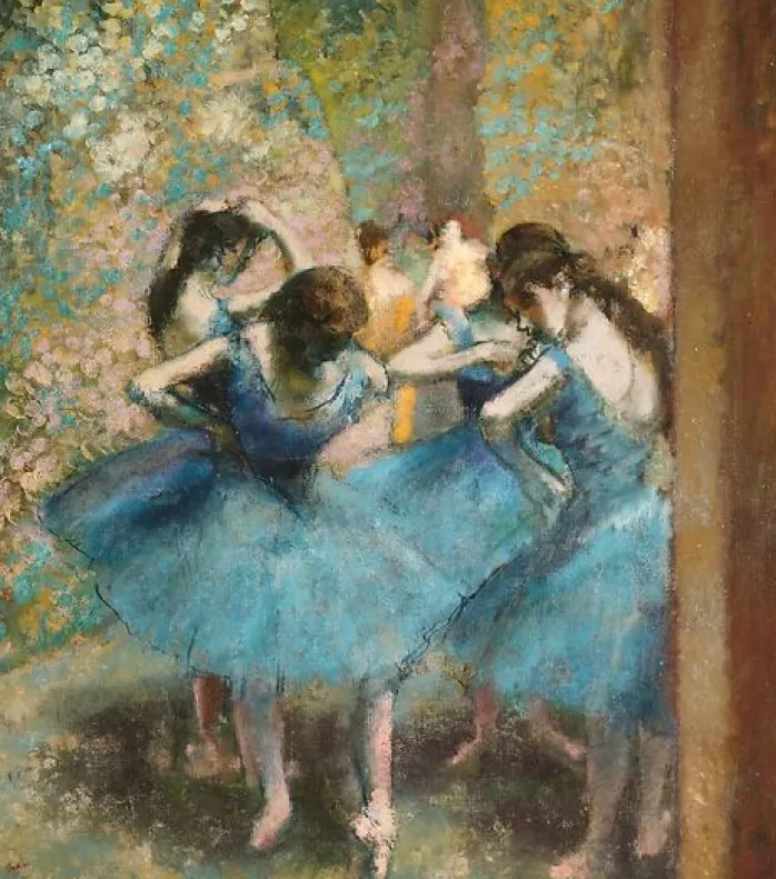 Danseuses bleues (toiles sur châssis)