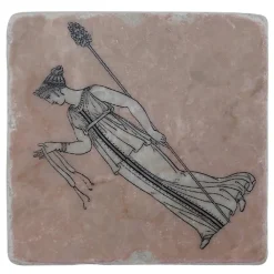 Clearance Dessous de verre - Bacchante présentant le filet sacré Art De La Table