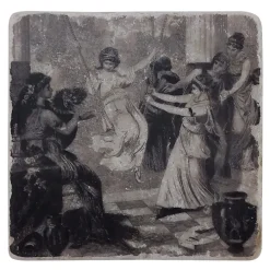 Dessous de verre - Gynaeceum - Scène de la vie quotidienne 5