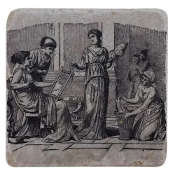 Dessous de verre - Gynaeceum - Scène de la vie quotidienne 1