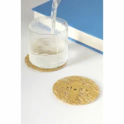 Sale 2 Dessous de verres en laiton Paris - ⌀ 8 cm - Fundamental Design|Art De La Table