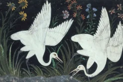 Deux grues au bord d'un étang (affiches d'art) Affiches D'Art|Affiches D'Art Encadrées