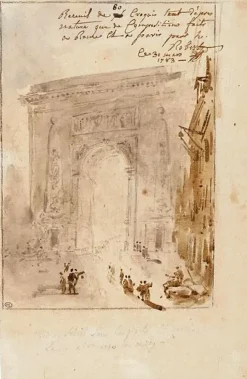 Effet de soleil sur la porte Saint-Denis (toiles encadrées)