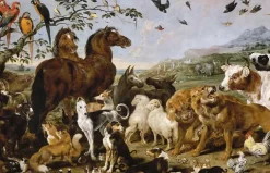 New Entrée des animaux dans l'Arche de Noé (toiles encadrées) Toiles Encadrées|Toiles Sur Châssis