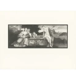 Estampe Amour sacré et Amour profane - Titien