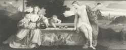Estampe Amour sacré et Amour profane - Titien