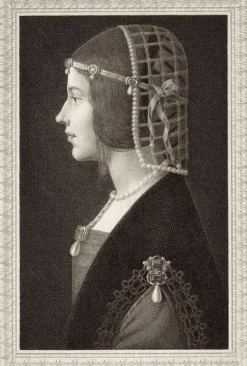 Discount Estampe Béatrix d'Este - Léonard de Vinci Chefs D'Œuvre Des Musées