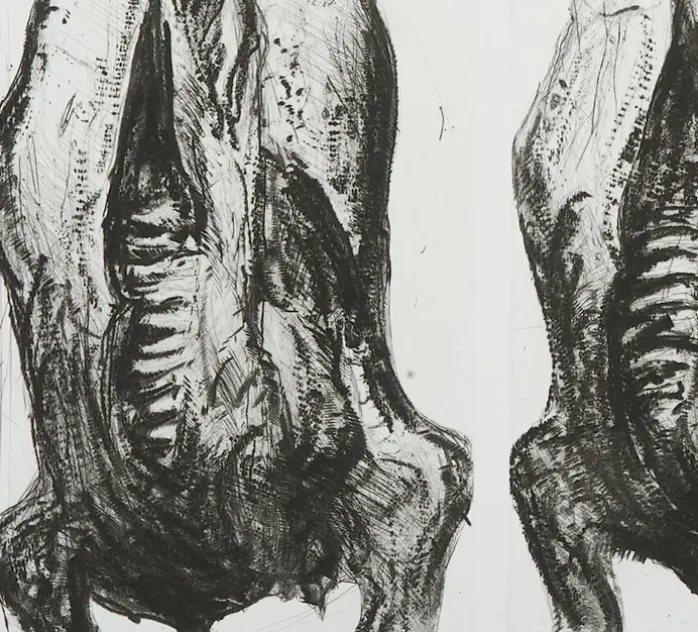 Estampe Carcasses - Philippe Cognée