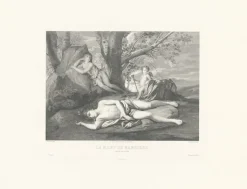 Discount Estampe Écho et Narcisse ou la mort de Narcisse - Nicolas Poussin Chefs D'Œuvre Des Musées