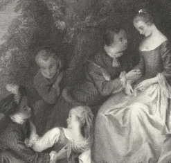 Sale Estampe Conversation galante dans un parc - Jean-Baptiste-Joseph Pater Chefs D'Œuvre Des Musées