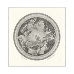 Estampe Coupole du salon de la Guerre