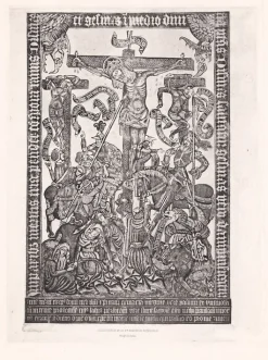 Discount Estampe Crucifixion : le Christ en croix - Le Maître au criblé Chefs D'Œuvre Des Musées