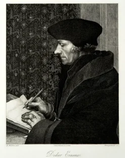 Estampe Didier Erasme - Félix Henri Bracquemond