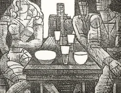Estampe Estaminet - Marcel Gromaire