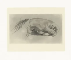 Sale Estampe Etude de main - Alphonse Alexandre Leroy Dessins