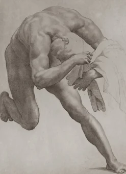 Online Estampe Etude d'homme nu - Da Volterra Chefs D'Œuvre Des Musées