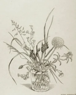 Estampe Fleurs des champs dans un verre (printemps) - Hasegawa