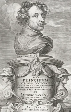 Estampe Frontispice - Anton van Dyck