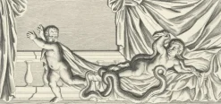 Estampe Hercule tue deux serpents - Nicolas Poussin