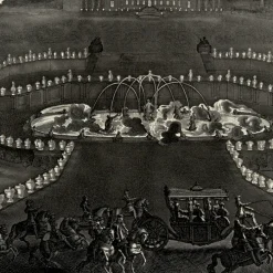 Estampe Illuminations du palais et des jardins de Versailles - Jean Lepautre
