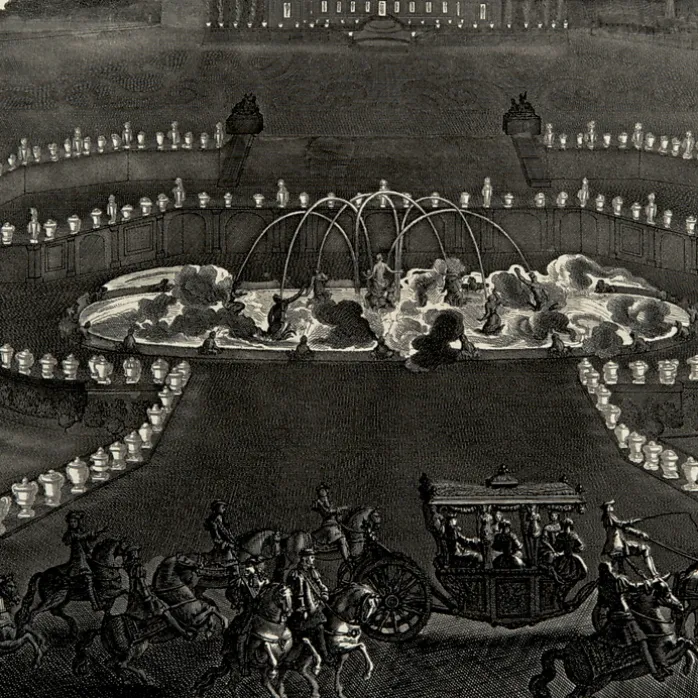Estampe Illuminations du palais et des jardins de Versailles - Jean Lepautre