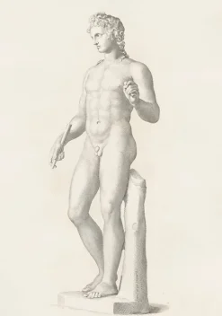 Estampe Jeune homme - Claude Mellan