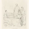 Best Estampe La famille Stamati - Pierre Munier d'après Ingres Chefs D'Œuvre Des Musées