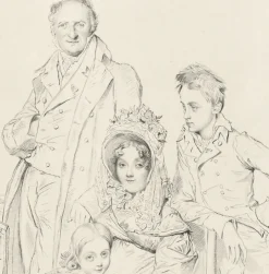 Best Estampe La famille Stamati - Pierre Munier d'après Ingres Chefs D'Œuvre Des Musées
