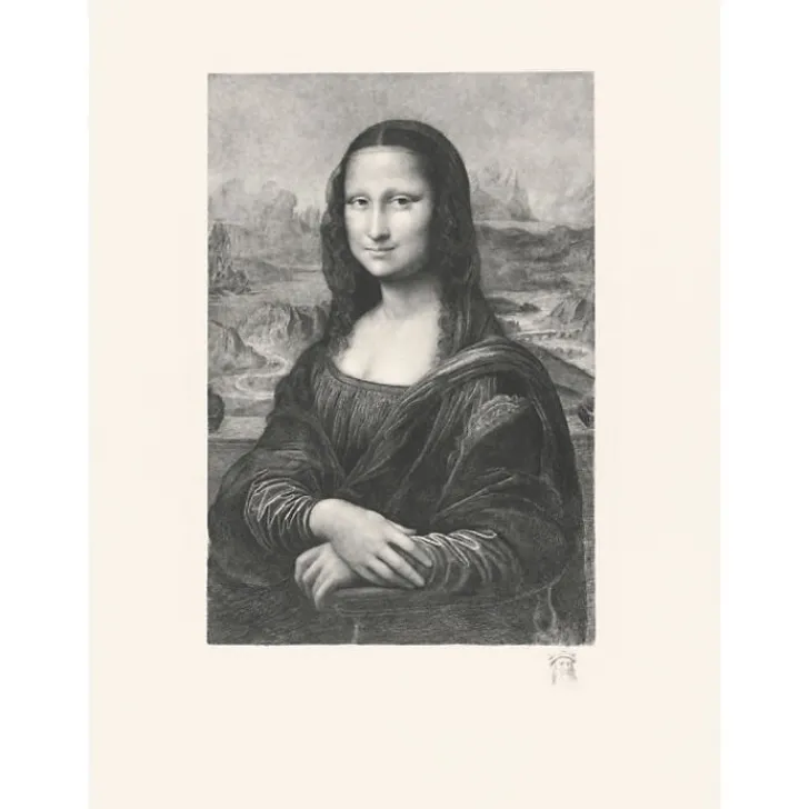 Discount Estampe La Joconde - De Vinci Chefs D'Œuvre Des Musées