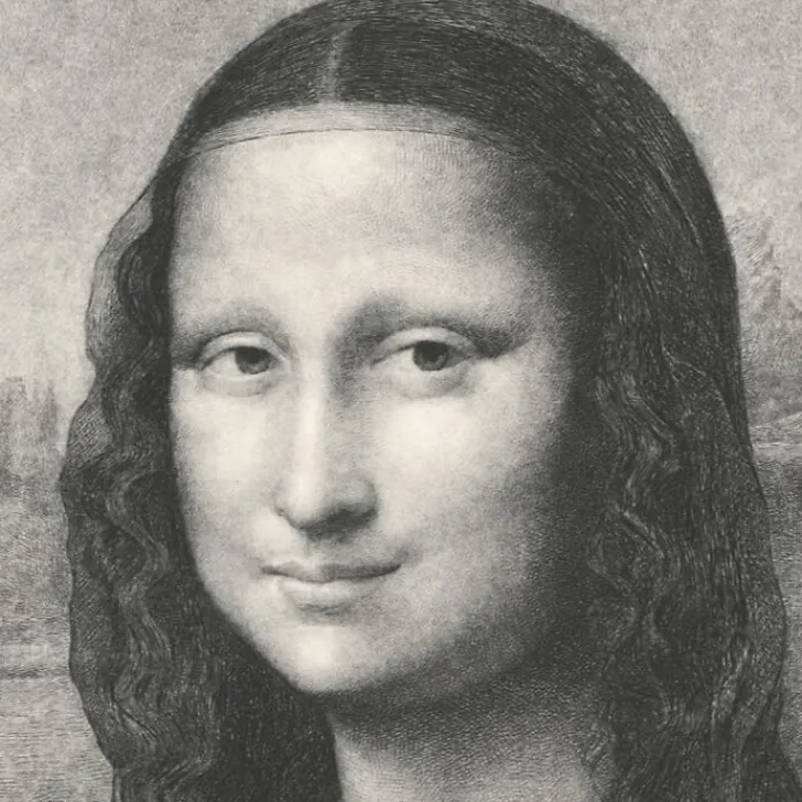 Discount Estampe La Joconde - De Vinci Chefs D'Œuvre Des Musées
