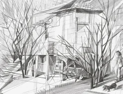 Estampe La Maison de Jacques Villon - Germaine de Coster