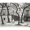 Clearance Estampe La place Fürstenberg à Paris - Maxime Juan Paris Et Le Louvre|Art Moderne