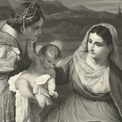 Estampe La Vierge Au Lapin - Le Titien