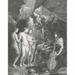 Sale Estampe L'éducation de la reine Personnages Et Évènements Historiques