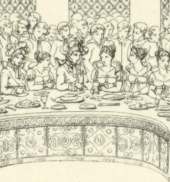 Discount Estampe Le banquet impérial au palais des Tuileries, mariage de Napoléon et de Marie-Louise, 1810 Personnages Et Évènements Historiques
