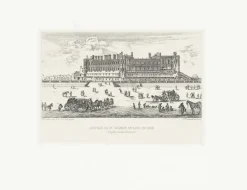 Estampe Le château de Saint-Germain-en Laye, en 1658 - Israël Silvestre