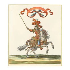 Estampe Le maréchal de grammont en costume de maréchal de camp général