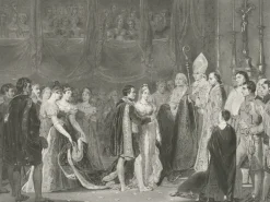 Discount Estampe Le mariage de Napoléon Ier et de Marie-Louise au palais du Louvre le 2 avril 1810 - Léopold Massard d'après Rouget Personnages Et Évènements Historiques