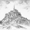 Best Estampe Le Mont Saint-Michel - Georges Gobô Architecture Et Villes