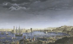 Best Estampe L'entrée du port de Marseille (1754) - Claude-Joseph Vernet Chefs D'Œuvre Des Musées