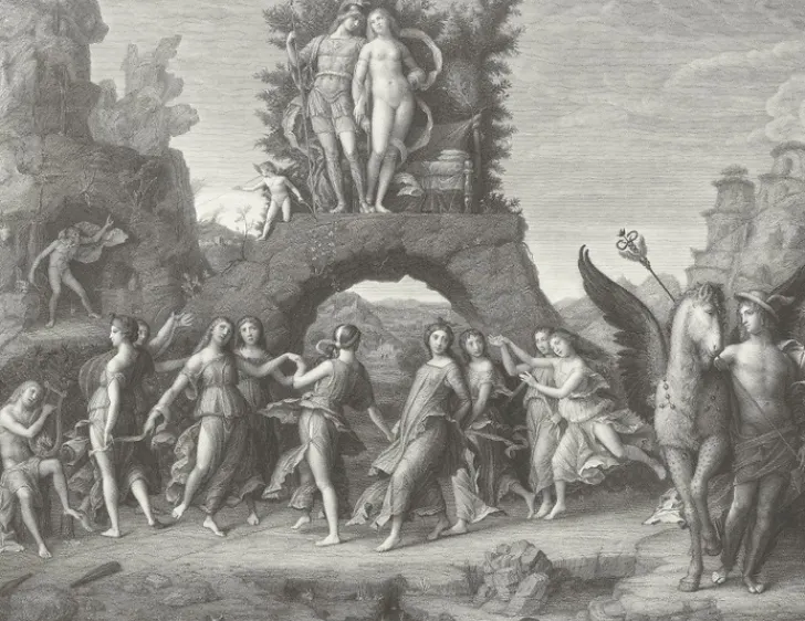 Discount Estampe Le Parnasse - Andrea Mantegna Chefs D'Œuvre Des Musées