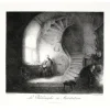 Estampe Le philosophe en méditation - Rembrandt