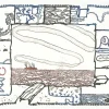 Estampe Le pinceau voyageur - Pierre Alechinsky Créations Contemporaines