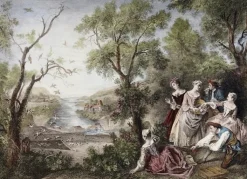 Outlet Estampe Le printemps ou L'oiseleur - Nicolas Lancret Chefs D'Œuvre Des Musées