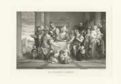 Estampe Les Pelerins d'Emmaus - Véronèse