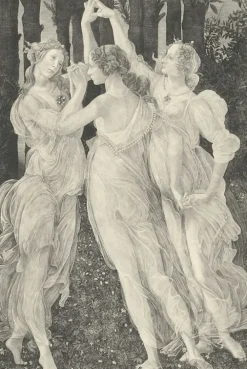 Estampe Les Trois Grâces - Botticelli