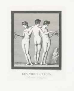 Online Estampe Les Trois Grâces - Boucher-Desnoyers Nu