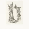 Estampe Lettre B de l'Alphabet du Maître E.S - Cécile Reims